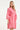 Korte Jurk Met Geborduurd Palmmotief En Ceintuur | Old Pink