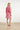 Korte Jurk Met Geborduurd Palmmotief En Ceintuur | Old Pink