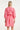 Korte Jurk Met Geborduurd Palmmotief En Ceintuur | Old Pink