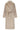 Lange Zachte Mantel met Strikceintuur | Stone