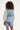 Lichtblauw Denim Look Gilet Met Ceintuur | Denim