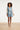 Lichtblauw Denim Look Gilet Met Ceintuur | Denim