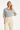 Lichtblauwe Blouse Met Witte Broderie Print | Light Blue - Off White