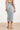 Lichtblauwe Denim Midi Rok Met Split | Denim