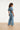 Lichtblauwe Jumpsuit Met Ceintuur En Korte Mouwen | Denim