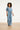 Lichtblauwe Jumpsuit Met Ceintuur En Korte Mouwen | Denim