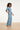Lichtblauwe Jumpsuit Met Ceintuur En Korte Mouwen | Denim