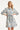 Lichtblauwe Jurk Met Witte Broderie Print | Light Blue - Off White