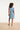 Lichtblauwe Mouwloze Denim Look Jurk | Denim