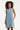 Lichtblauwe Mouwloze Denim Look Jurk | Denim
