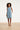 Lichtblauwe Mouwloze Denim Look Jurk | Denim