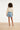 Lichtblauwe Tencel Shorts Met Elastische Taille | Denim
