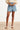 Lichtblauwe Tencel Shorts Met Elastische Taille | Denim