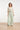 Losse Top Met Groene En Beige Bladprint En V-Hals | Soft Green - Muticolour