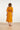 Luchtige Linnen Midi-Jurk Met Vetersluiting | Mustard