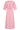 Luchtige Linnen Midi-Jurk Met Vetersluiting | Pink
