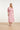 Luchtige Linnen Midi-Jurk Met Vetersluiting | Pink