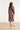 Midi Blousejurk Met Abstracte Print | Brown - Sand