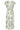 Midi Jurk Met Groene Bladprint En Ceintuur | Jade - Off White