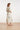 Midi Jurk Met Groene En Beige Bladprint En Ceintuur | Soft Green - Muticolour