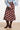 Midi Rok met Speelse Stippenprint | Brown - Light Blue