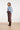 Midi Rok met Speelse Stippenprint | Brown - Light Blue