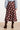 Midi Rok met Speelse Stippenprint | Brown - Light Blue