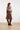 Midi Rok van Faux Leather | Brown