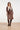 Midi Rok van Faux Leather | Brown