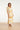 Midi V hals Jurk met Oranje Aztec Print | White - Yellow