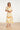 Midi V hals Jurk met Oranje Aztec Print | White - Yellow