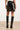 Mini Rok van Glanzend Faux Leather | Black