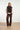 Mouwloze Gebreide Top met Strikdetails | Dark Brown