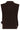 Mouwloze Gebreide Top met Strikdetails | Dark Brown