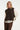 Mouwloze Gebreide Top met Strikdetails | Dark Brown