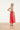 Mouwloze Rib Top Met Contrasterende Boorden | Off White - Fuchsia