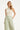 Mouwloze Rib Top Met Contrasterende Boorden | Off White - Soft Green