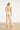 Mouwloze Rib Top Met Contrasterende Boorden | Sand - Off White