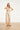 Mouwloze Rib Top Met Contrasterende Boorden | Sand - Off White