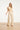 Mouwloze Rib Top Met Contrasterende Boorden | Sand - Off White