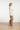 Off-White Blazerjas Met Ceintuur En Visgraatdessin | Sand