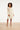 Off White Jurk Met Gouden Borduursels En Taille Elastiek | Off White - Sand