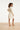 Off White Jurk Met Gouden Borduursels En Taille Elastiek | Off White - Sand