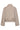Off-White en Taupe Gestreept Kort Bomberjack met Hoge Kraag | Taupe
