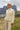 Off white kleurige Coltrui met Geborduurde Lijndetails | Off White - Sand