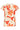 Oranje Bloe Print Blouse Met Knoopsluiting En Korte Mouwen | Sand - Muticolour