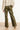 Rechte Pantalon Van Faux Leather | Army