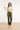 Rechte Pantalon Van Faux Leather | Army