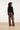Rechte Pantalon van Faux Leather | Brown