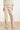 Rechte Pantalon van Faux Leather | Stone